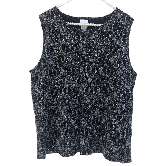 Studio C Sparkly Tank Top size 14 - Picture 6 of 8
